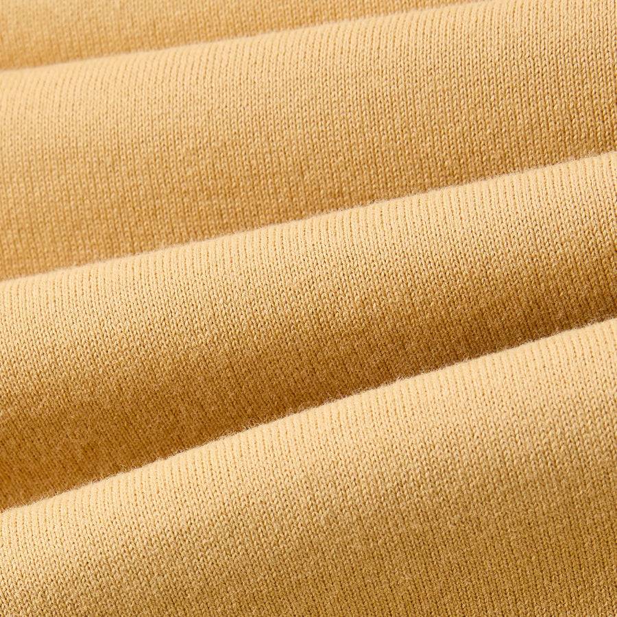 Paolo Pecora Maglia Girocollo in Puro Cotone Extrafine - Curry Saldi Di Fabbrica