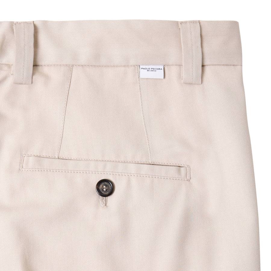 Paolo Pecora Chino Sartoriale in Tela Cotone - Sabbia Sottocosto
