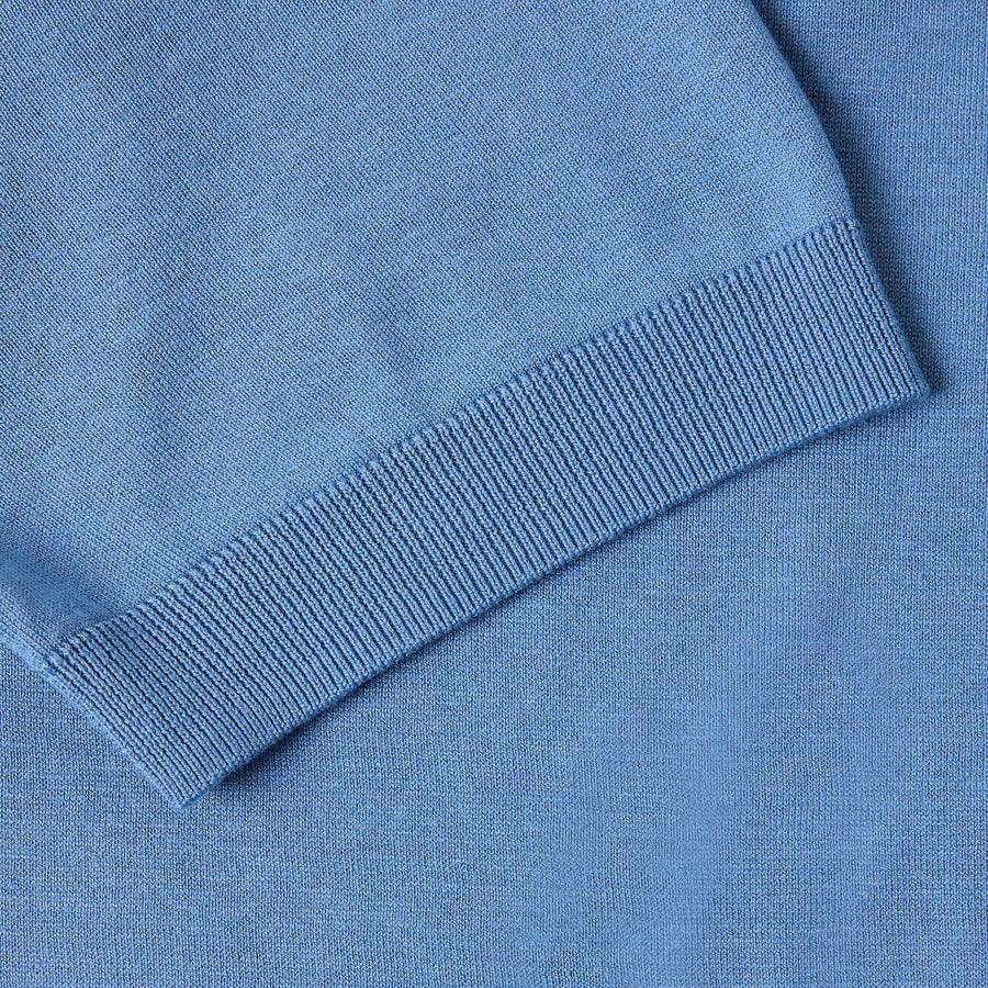 Paolo Pecora Polo in Seta Cotone Extrafine - Azzurro Polvere Online