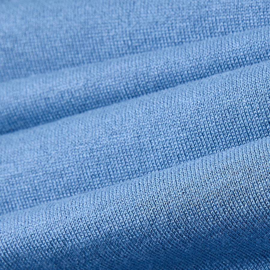 Paolo Pecora Polo in Seta Cotone Extrafine - Azzurro Polvere Online
