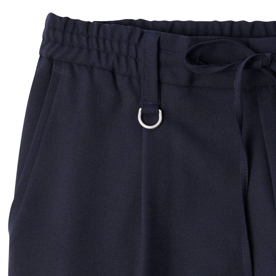 Paolo Pecora Pantaloni in Fresco Lana - Blu Navy Black Friday