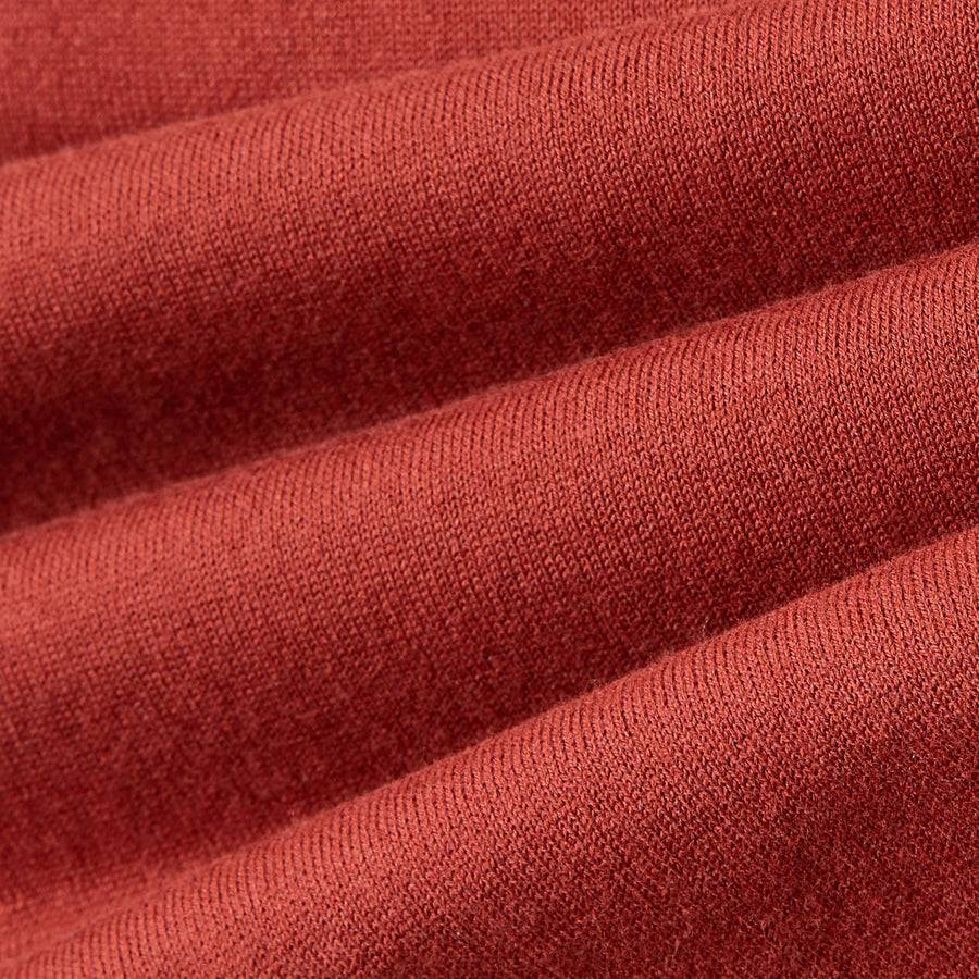 Paolo Pecora Polo Manica Corta in Puro Cotone Extrafine - Rosso Granata Vendita Calda