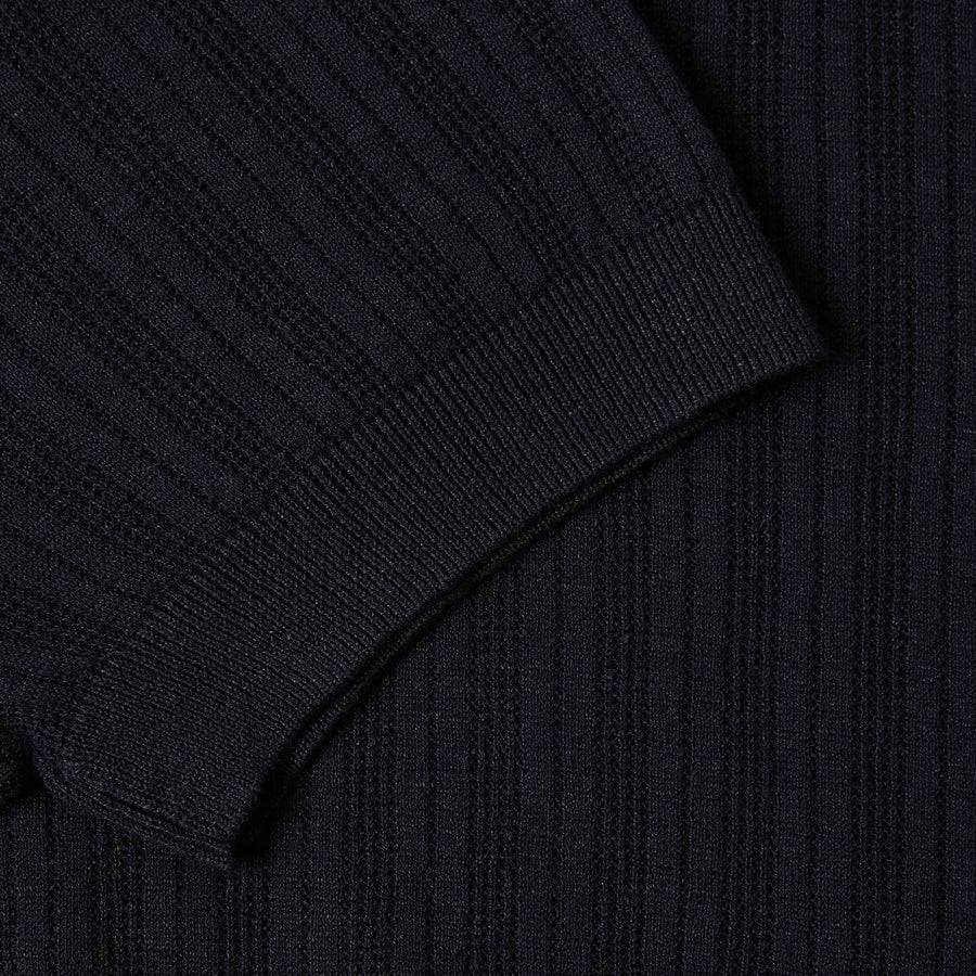 Paolo Pecora Maglia Manica Corta in Lino Cotone Extrafine - Nero Vendita Economica
