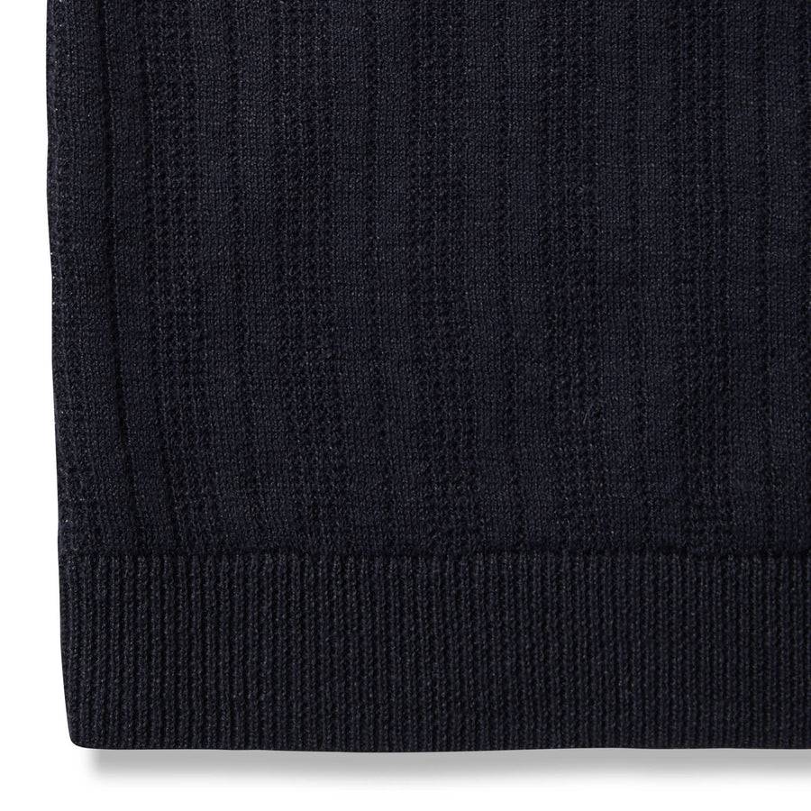 Paolo Pecora Maglia Manica Corta in Lino Cotone Extrafine - Nero Vendita Economica
