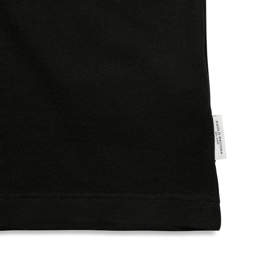Paolo Pecora T-shirt in Jersey Nero "Vibes" by Pietro Terzini Nuova