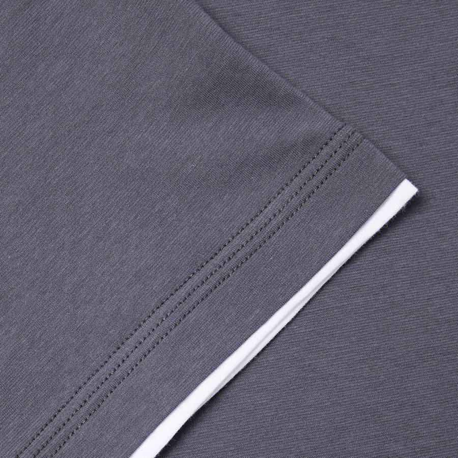 Paolo Pecora T-Shirt in Jersey Extrafine - Grigio Antracite Nuovo