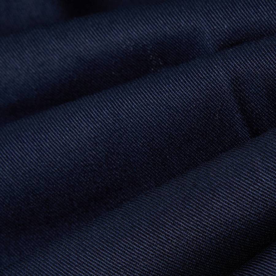 Paolo Pecora Chino Sartoriale in Gabardina di Cotone - Blu Navy Sconti VIP