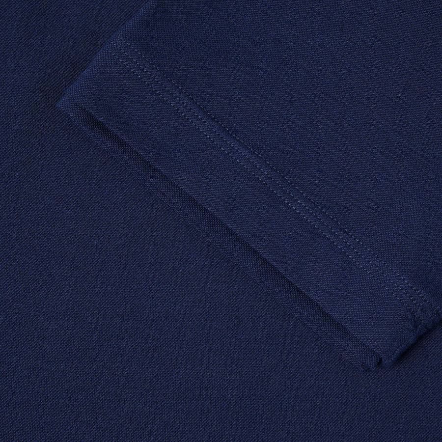 Paolo Pecora Polo in Cotone Piquet - Blu Navy Affare Del Giorno