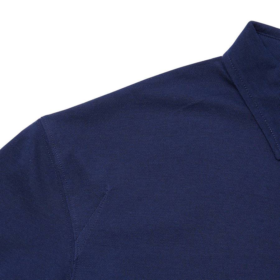 Paolo Pecora Polo in Cotone Piquet - Blu Navy Affare Del Giorno