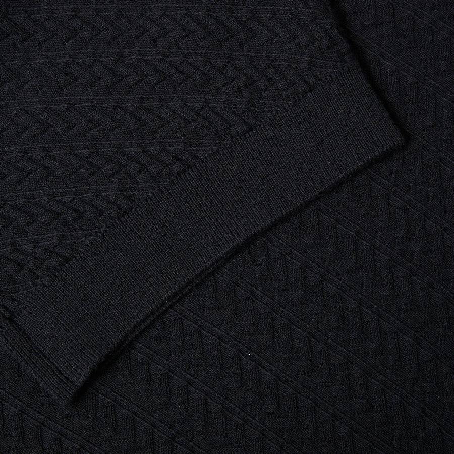 Paolo Pecora Polo Manica Corta in Puro Cotone Extrafine - Nero Convenienza