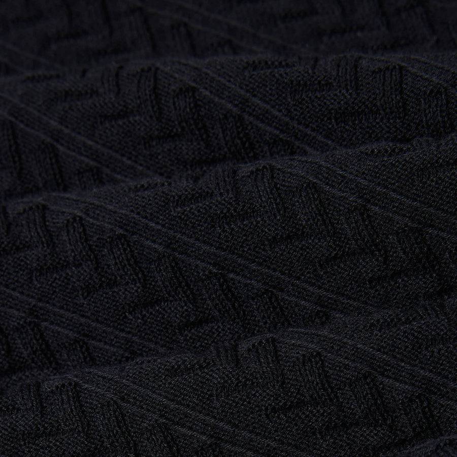 Paolo Pecora Polo Manica Corta in Puro Cotone Extrafine - Nero Convenienza