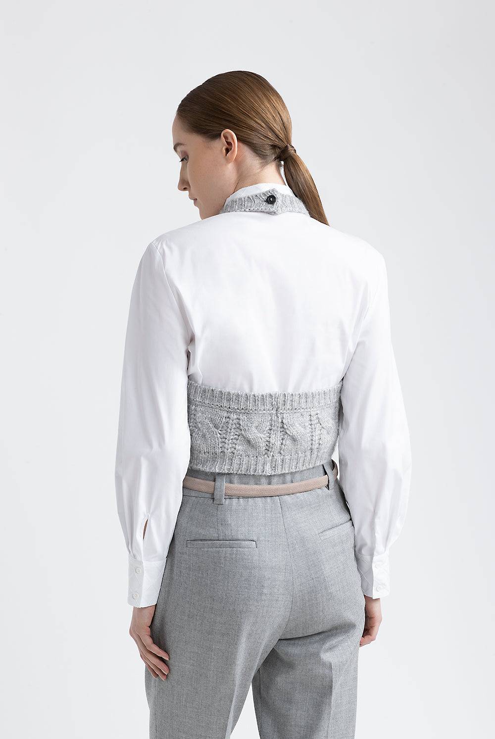 Peserico Top tricot in filato di lana, seta, cashmere e alpaca Ultimi due giorni