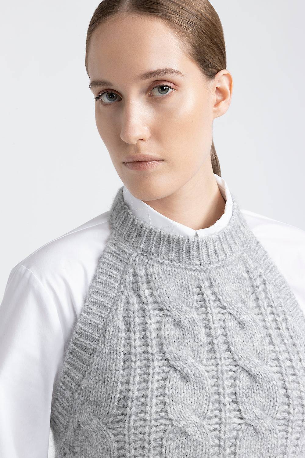 Peserico Top tricot in filato di lana, seta, cashmere e alpaca Ultimi due giorni