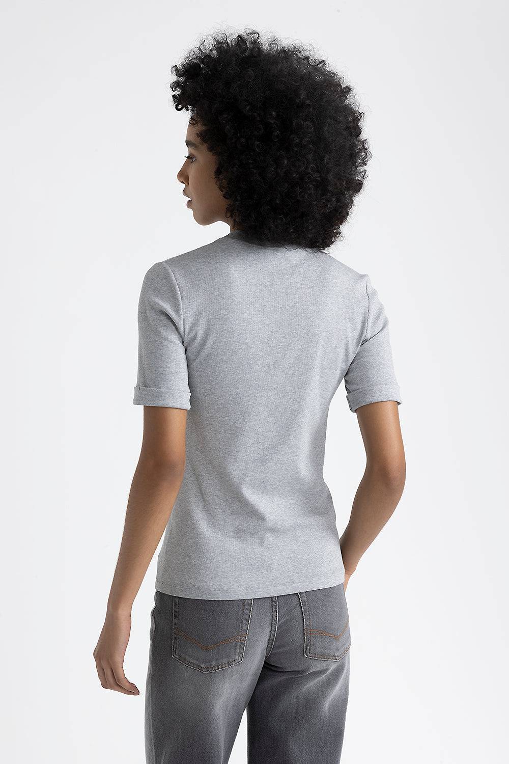Peserico T-shirt in jersey con Punto Luce Promozione temporanea