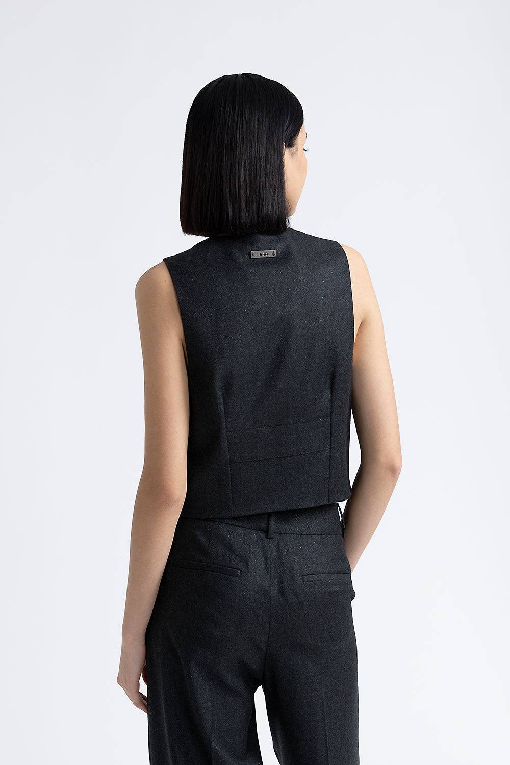 Peserico Gilet di flanella in lana lurex con Punto Luce Offerta speciale della fabbrica