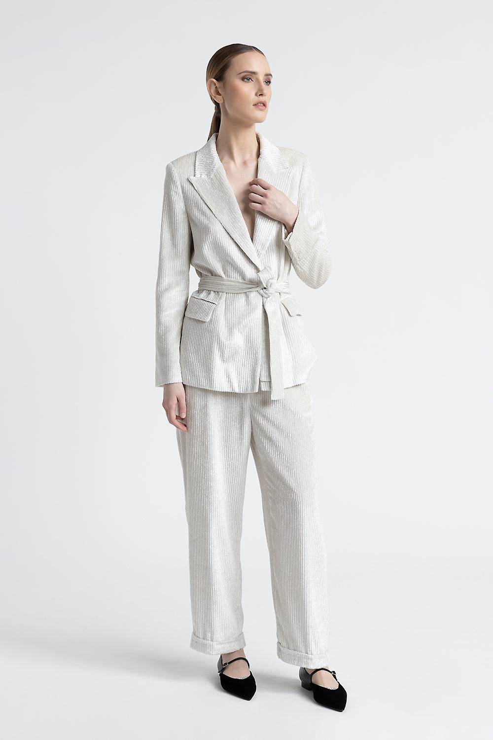 Peserico Blazer monopetto in velluto fluido a coste Discount Store per i nuovi prodotti