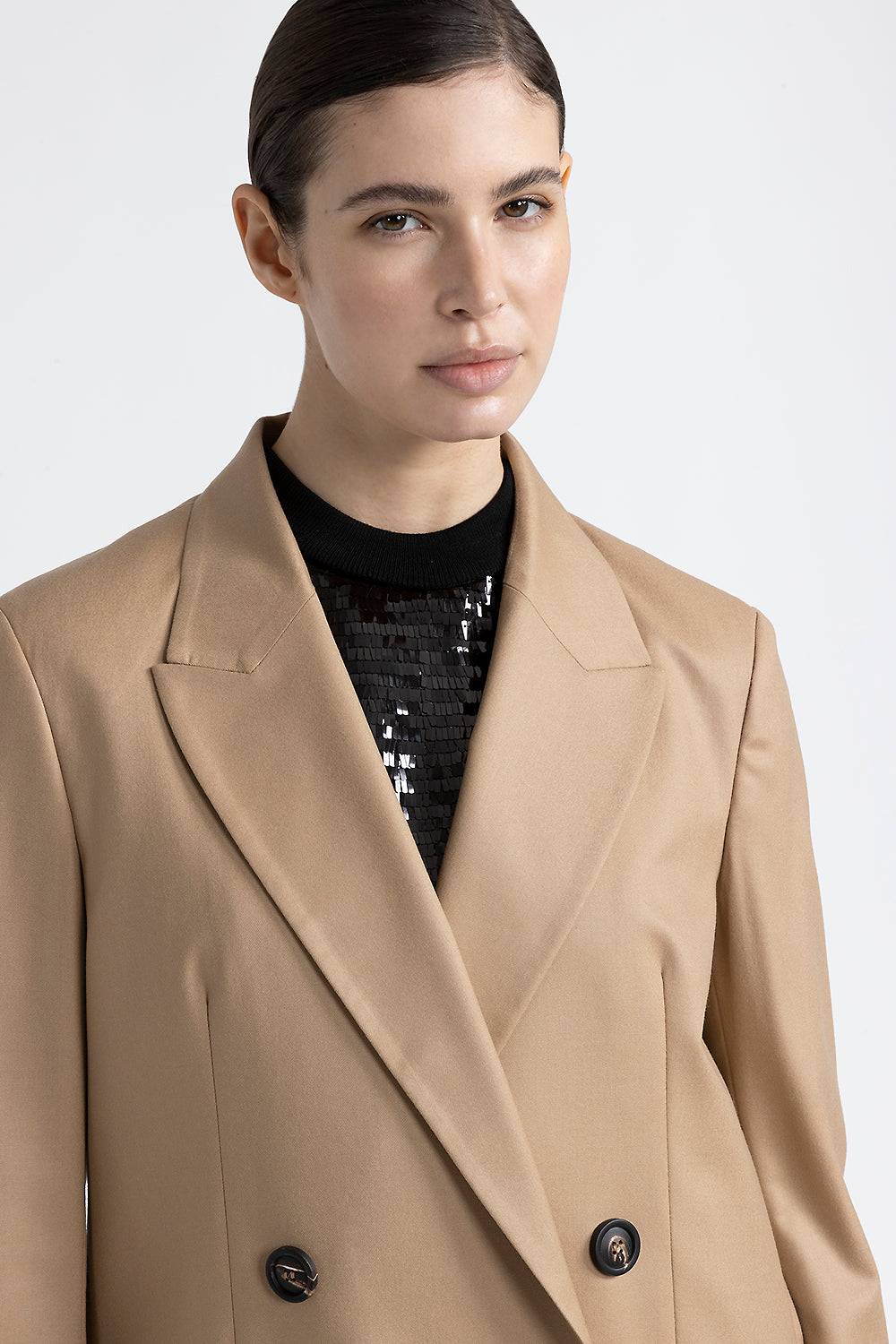 Peserico Blazer doppiopetto over in lana Enormi sconti