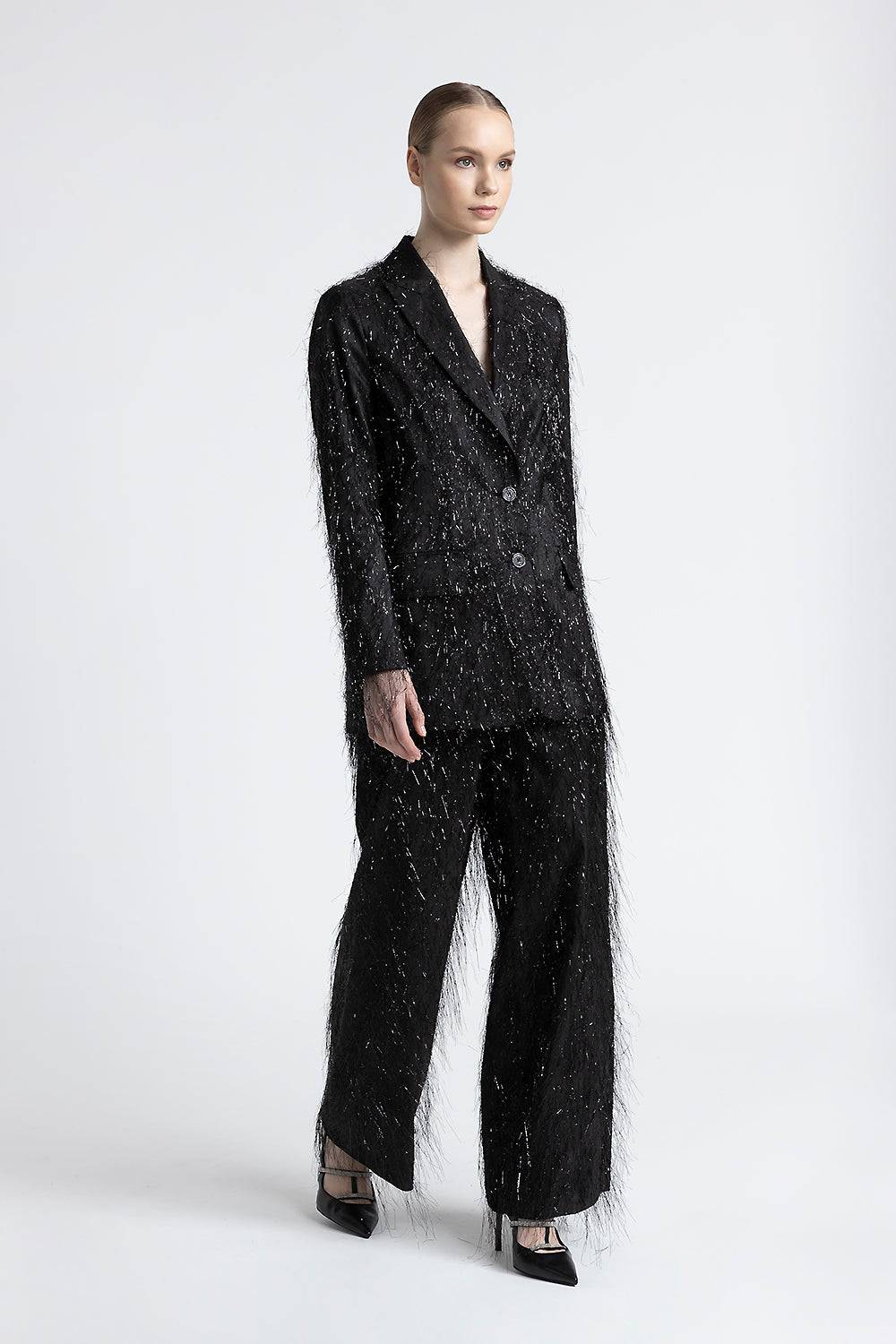 Peserico Blazer monopetto in misto viscosa con lurex 50% di sconto con spedizione gratuita