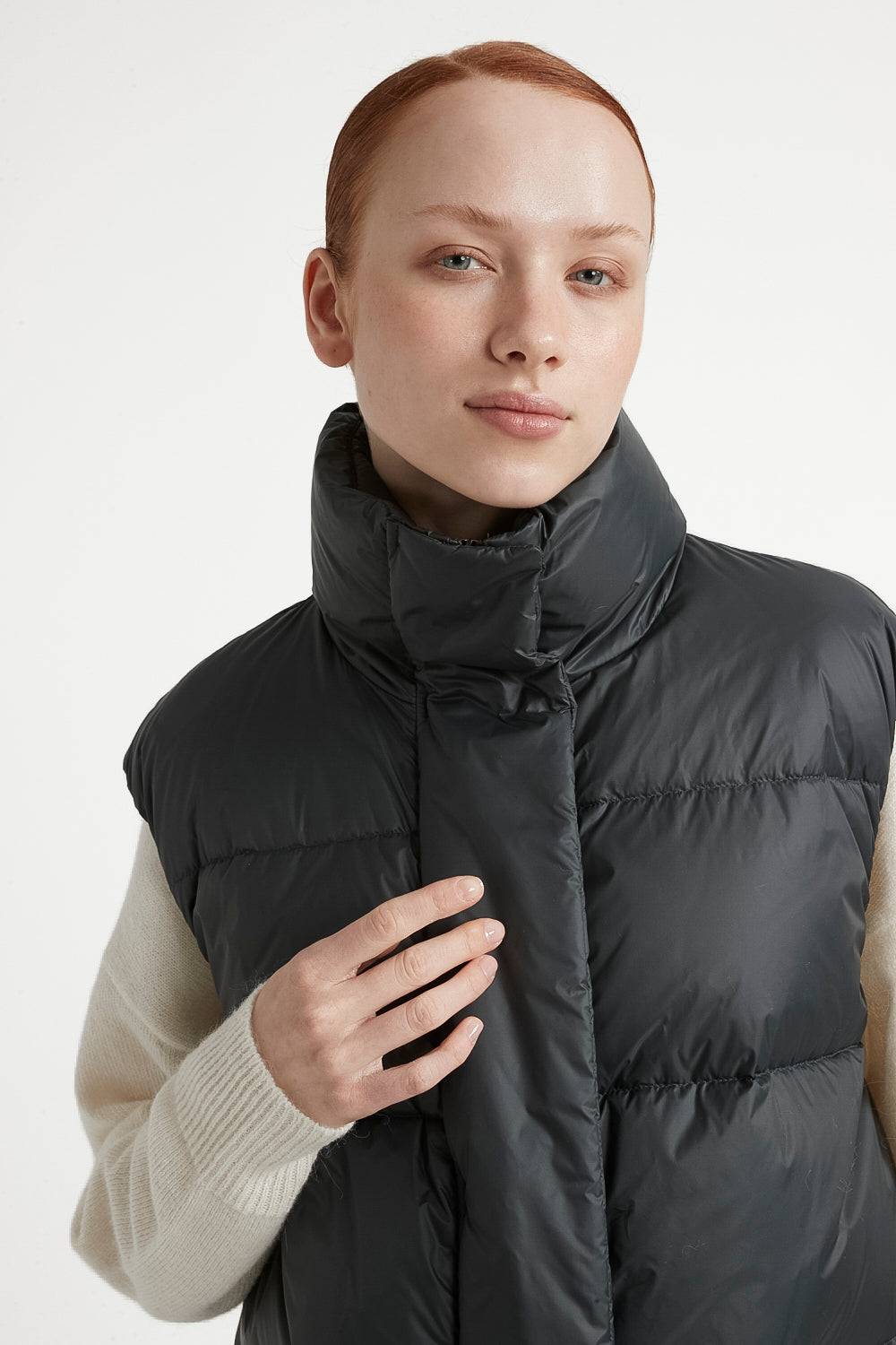 Peserico Gilet a palloncino in piuma d'oca e nylon ultraleggero Saldi