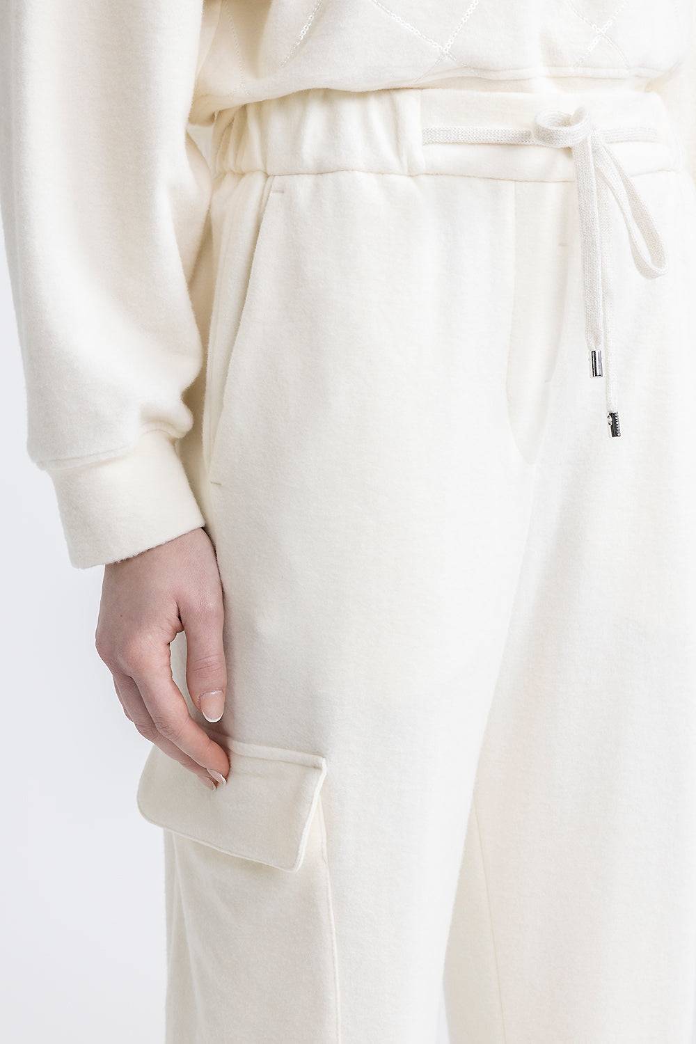 Peserico Pantalone jogger cargo in jersey di cotone Grande vendita
