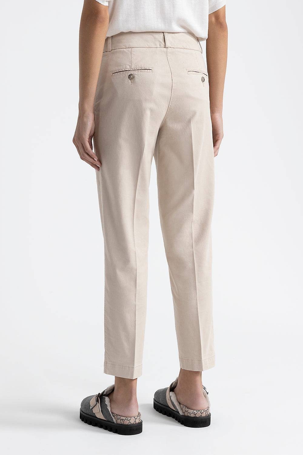 Peserico Pantalone a sigaretta in gabardina mano pesca Fornitura limitata