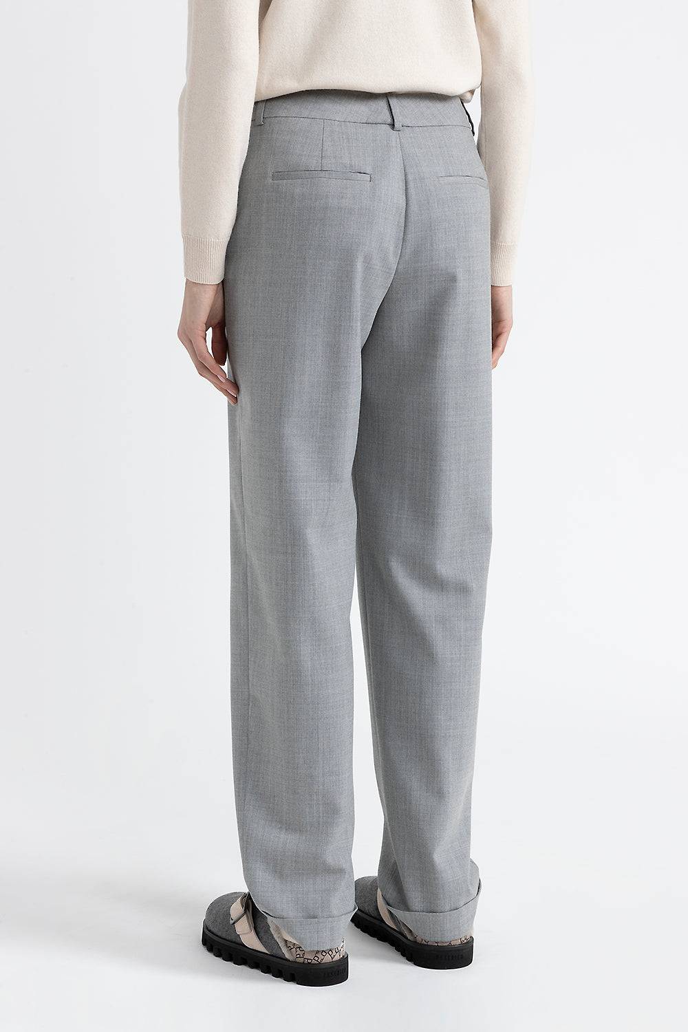 Peserico Pantalone classic tailored in lana tecnica Shopping online