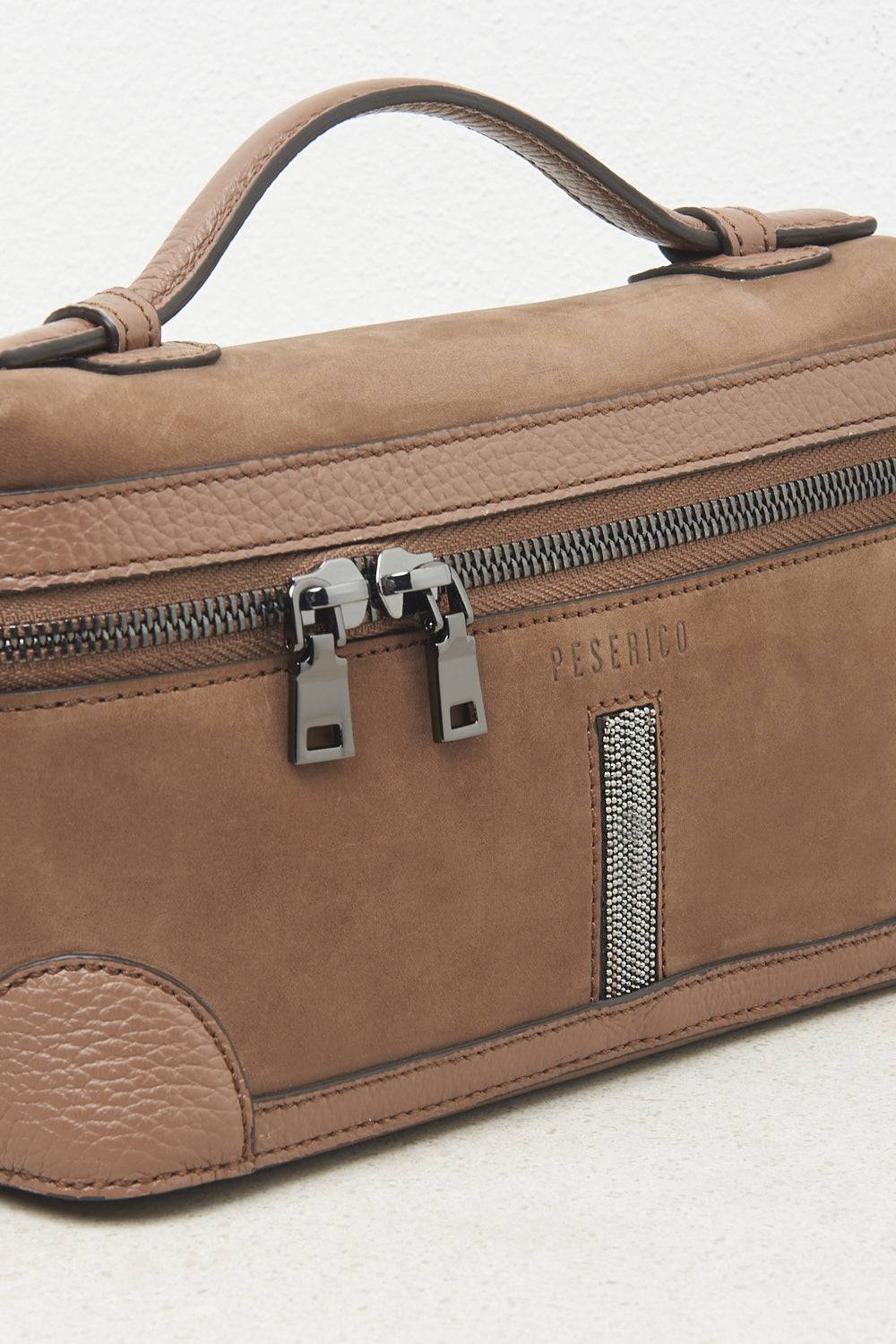 Peserico Valigetta in vera pelle con Punto Luce Latest fashion