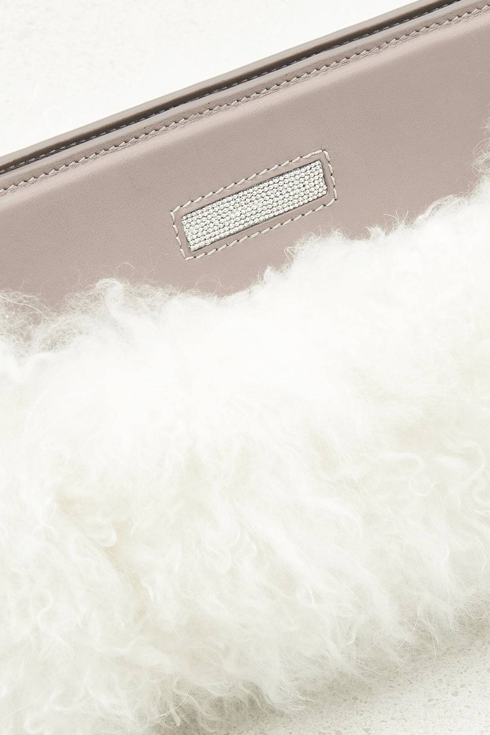 Peserico Pochette in vera pelliccia e vera pelle Online Outlet