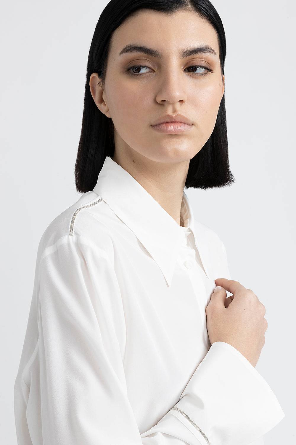 Peserico Camicia in seta con Punto Luce Comprane uno, ottenene uno gratis