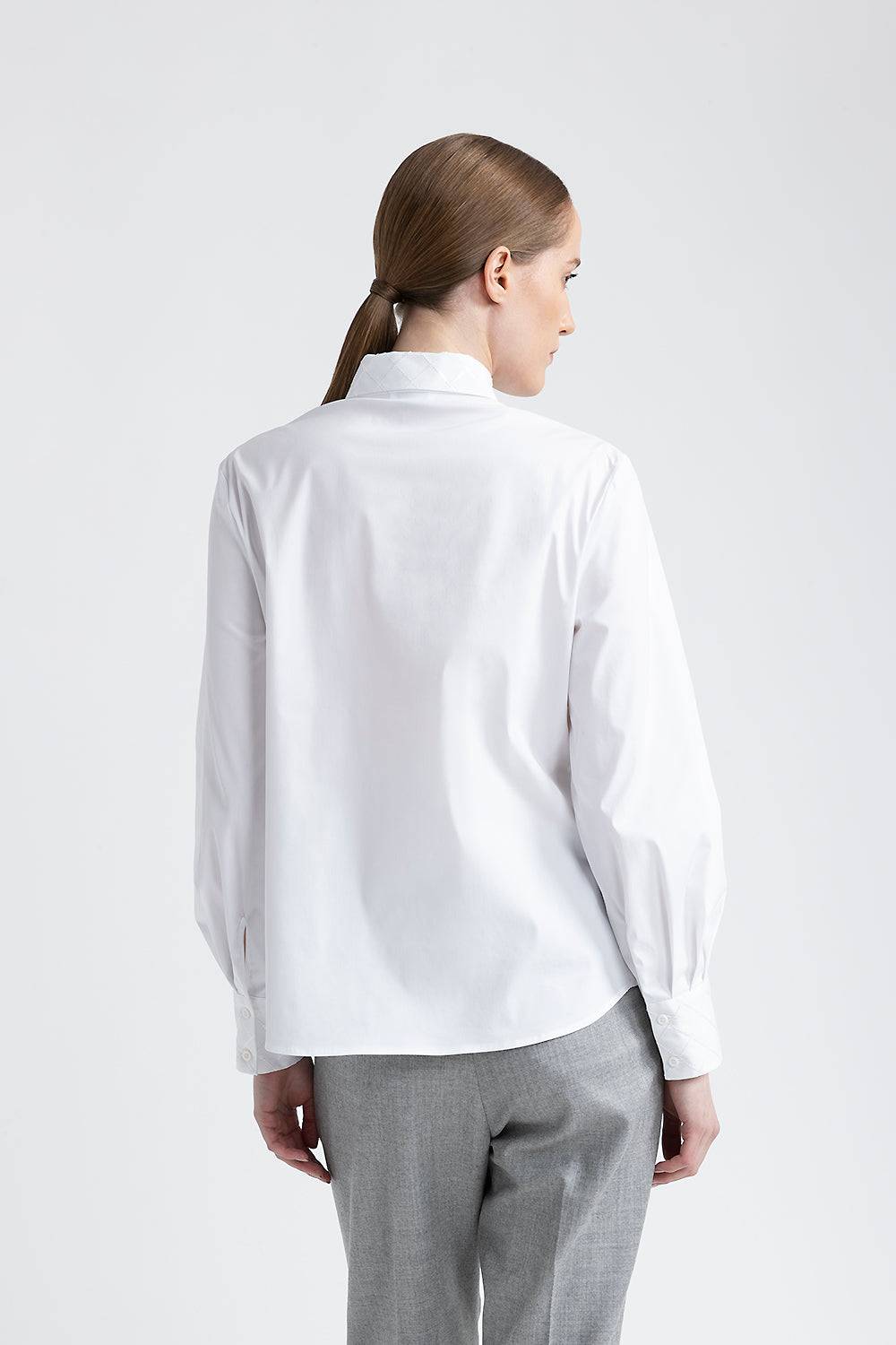 Peserico Camicia in popeline di cotone con paillettes Offerte giornaliere