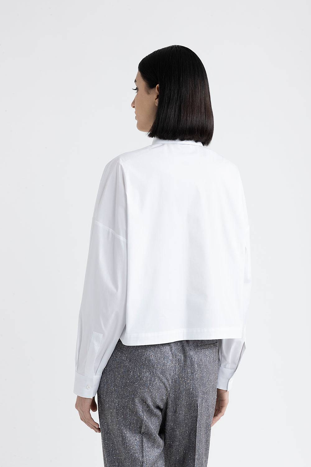 Peserico Camicia crop con paillettes Prezzo basso
