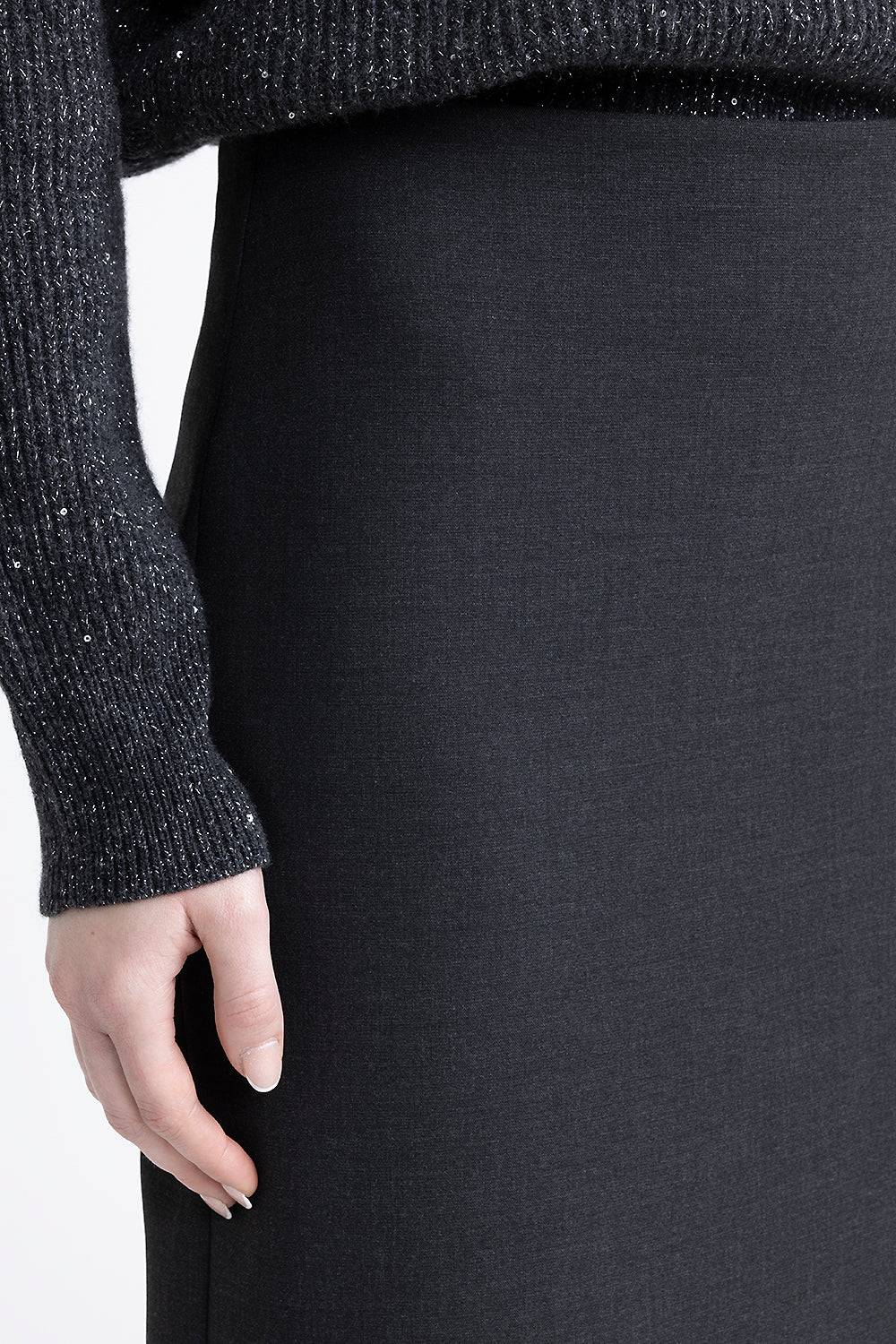 Peserico Gonna midi in tela tecnica double Fino al 60% di sconto