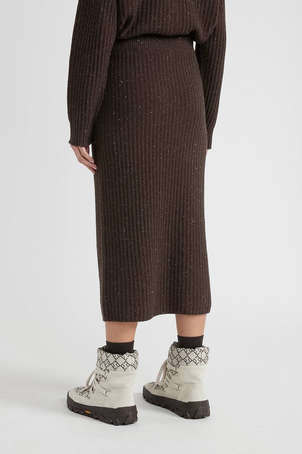 Peserico Gonna midi in lana, seta, cashmere e lurex Super sconto