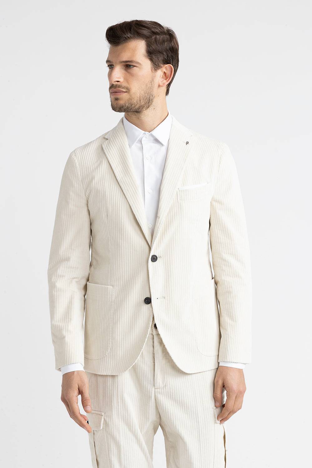 Peserico Blazer monopetto in velluto a costa francese Qualità Garantita