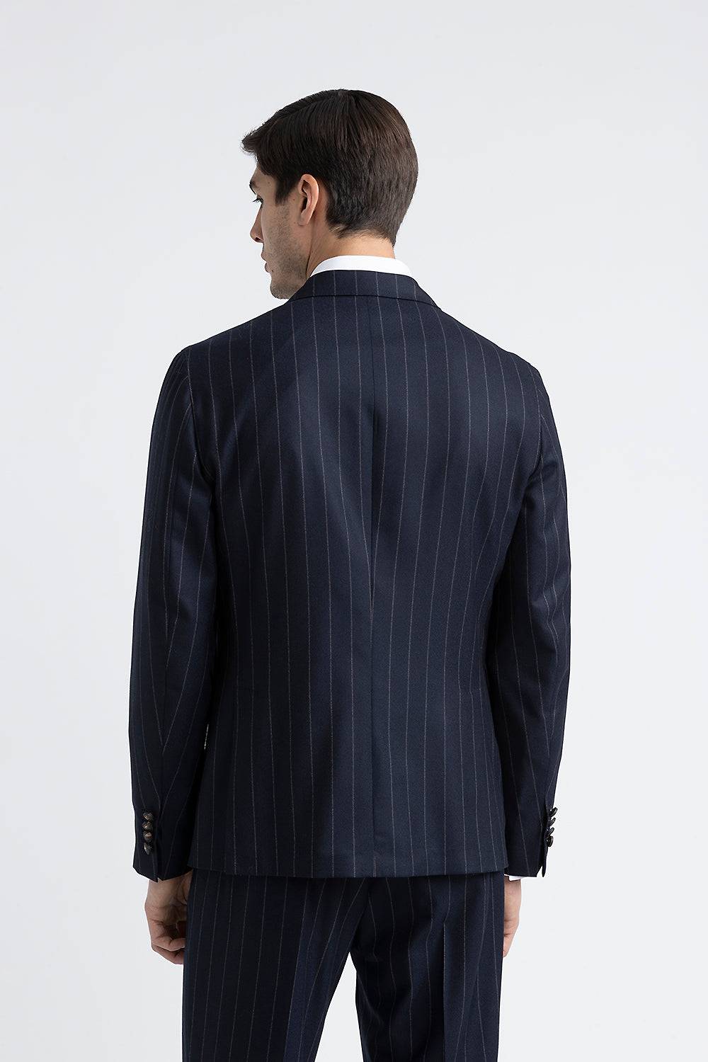 Peserico Blazer doppiopetto in lana gessata Negozi Online
