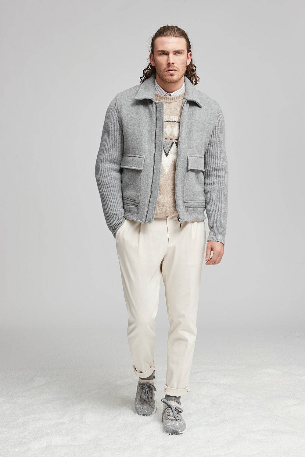 Peserico Giubbino in panno double di lana cashmere Presa