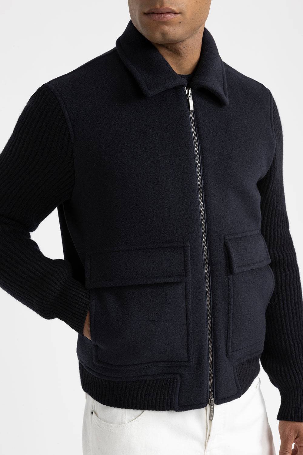 Peserico Giubbino in panno double di lana cashmere Offerte