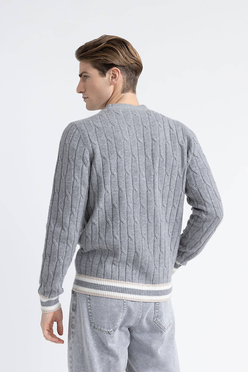 Peserico Cardigan in lana merinos extrafine e cashmere Negozio