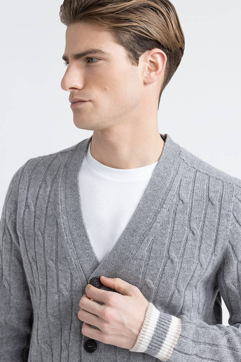 Peserico Cardigan in lana merinos extrafine e cashmere Negozio