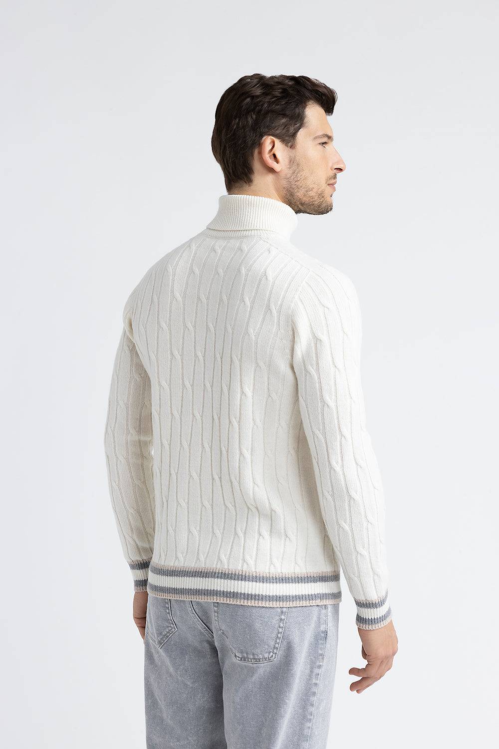 Peserico Maglia collo alto in lana merinos e cashmere In Saldo