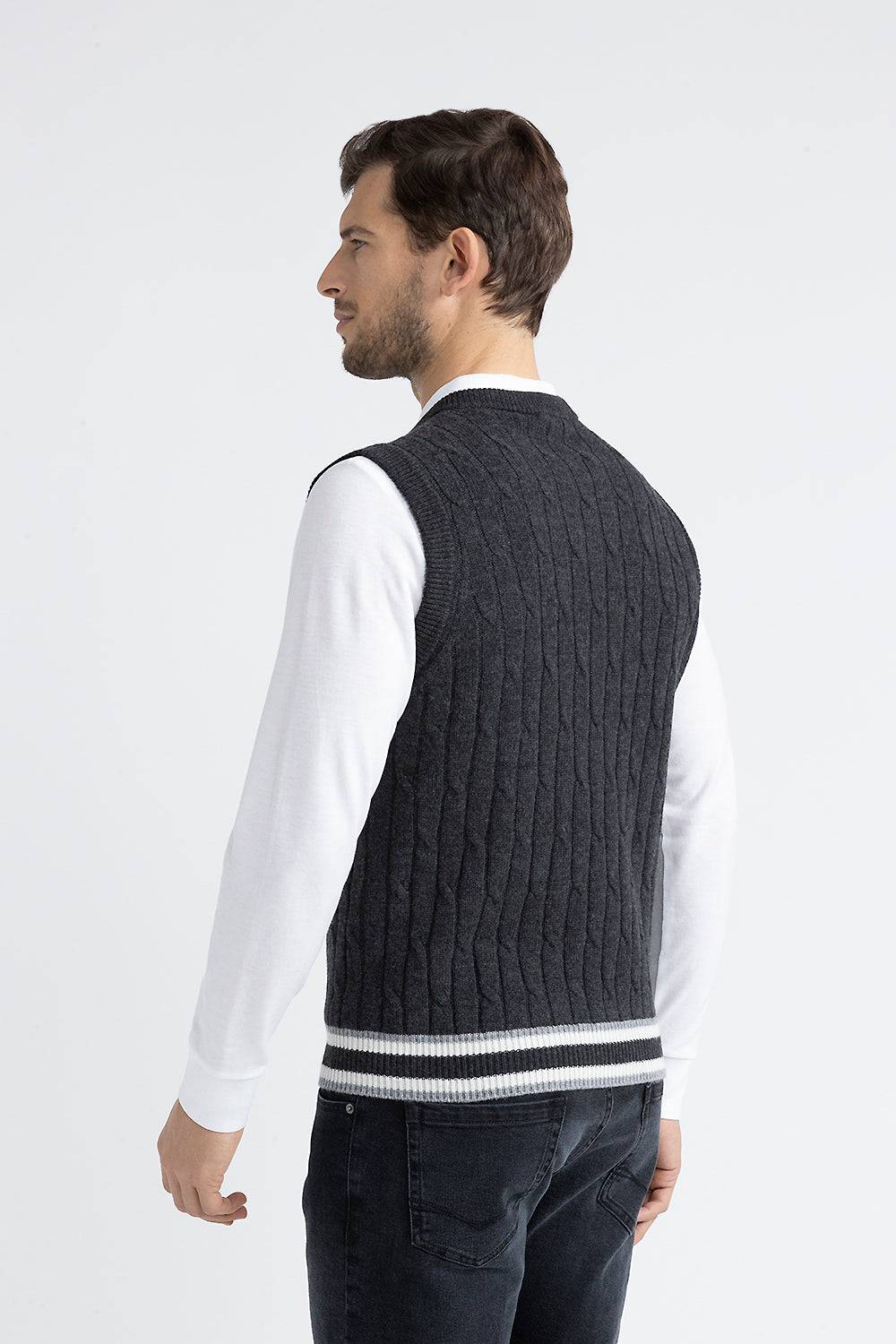 Peserico Gilet in lana merinos extrafine e cashmere Nuova