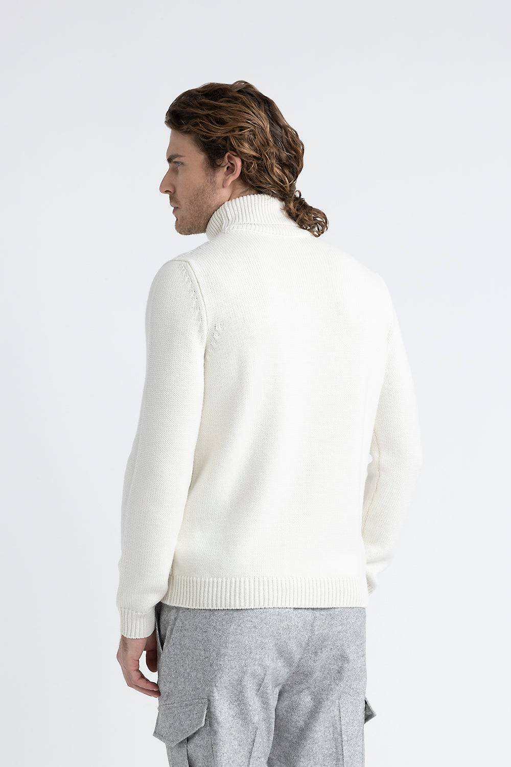Peserico Maglia collo alto in pura lana merinos extrafine Spedizione gratuita