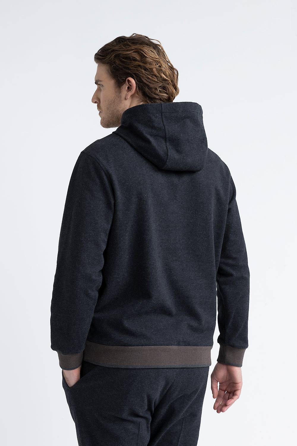 Peserico Felpa in misto cotone con dettagli tricot Offerta natalizia