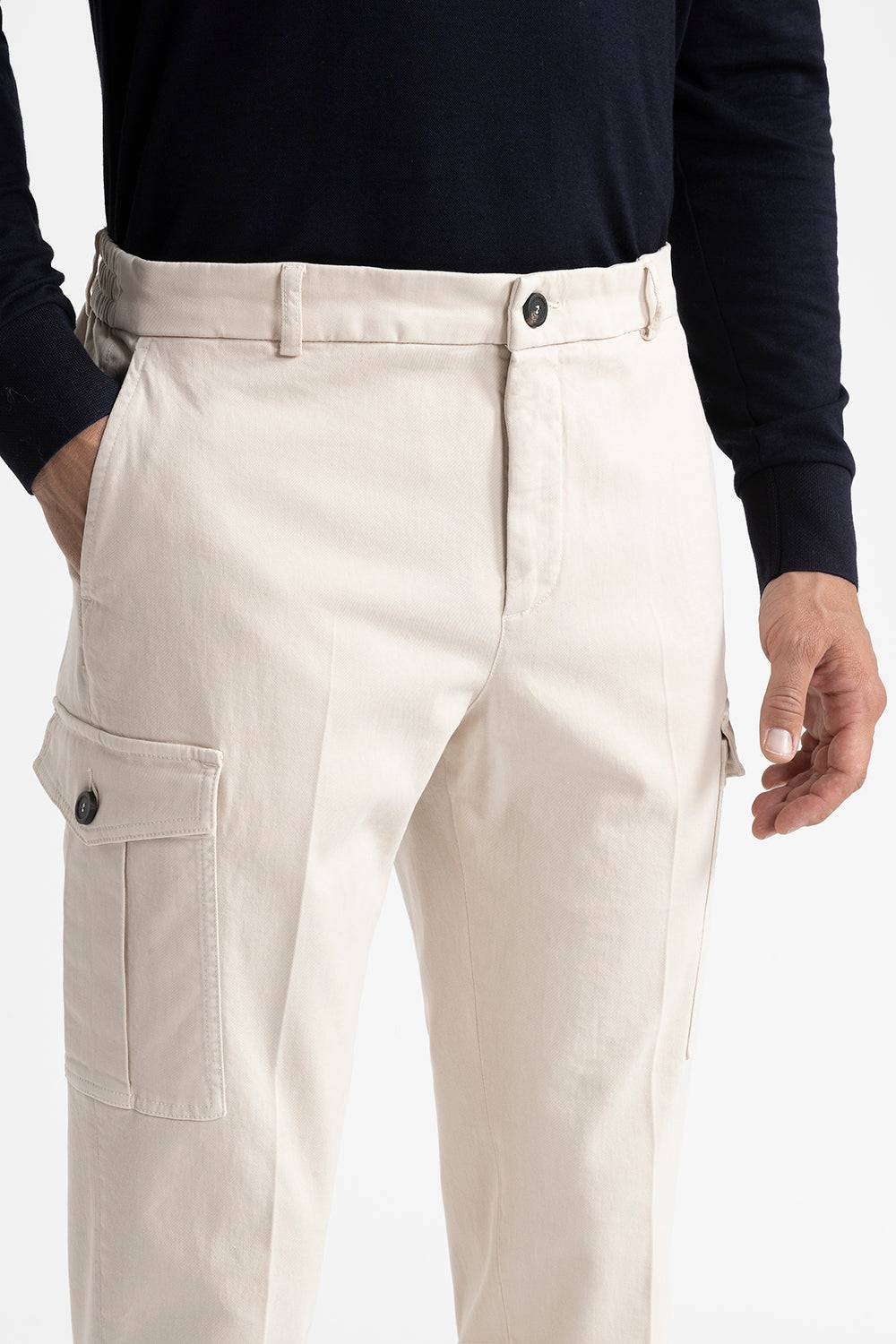 Peserico Pantalone chino tasconato in cotone Solo un giorno rimasto