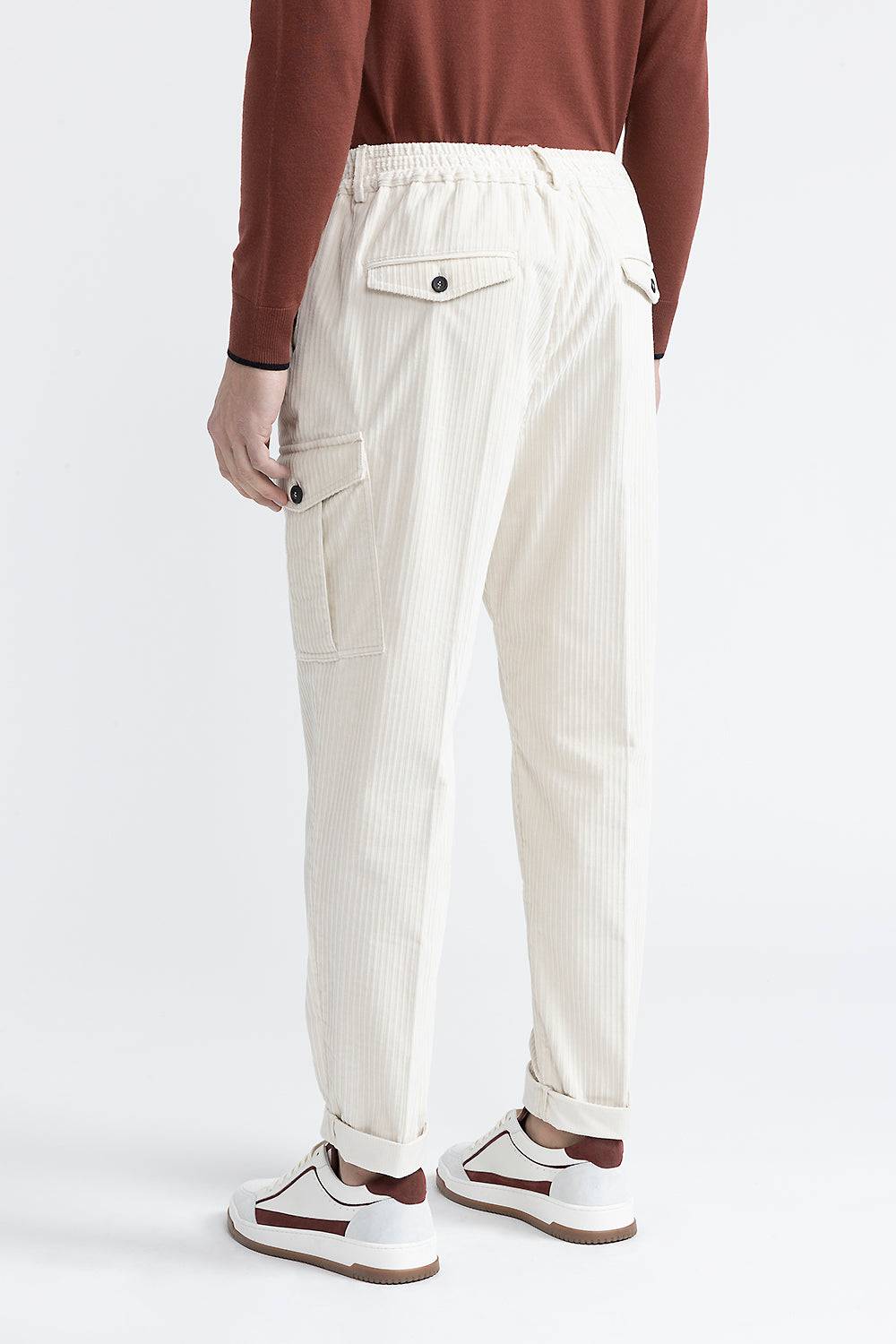Peserico Pantalone chino in velluto a costa francese Enormi sconti