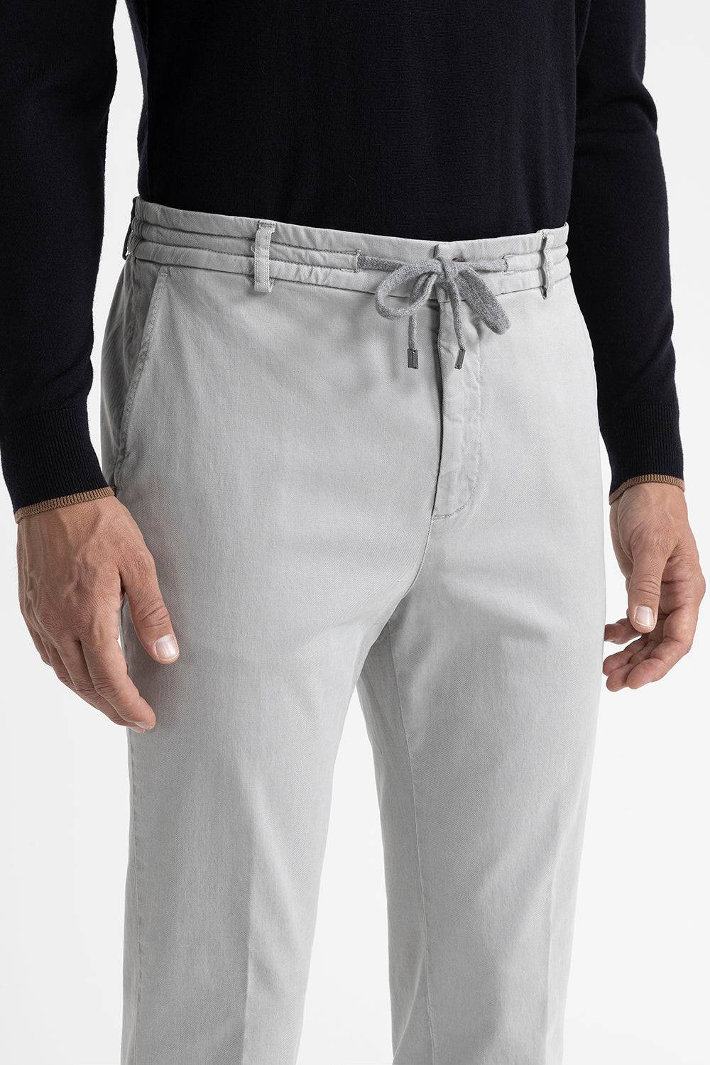 Peserico Pantalone jogger in cotone, seta e tencel 50% di sconto con spedizione gratuita
