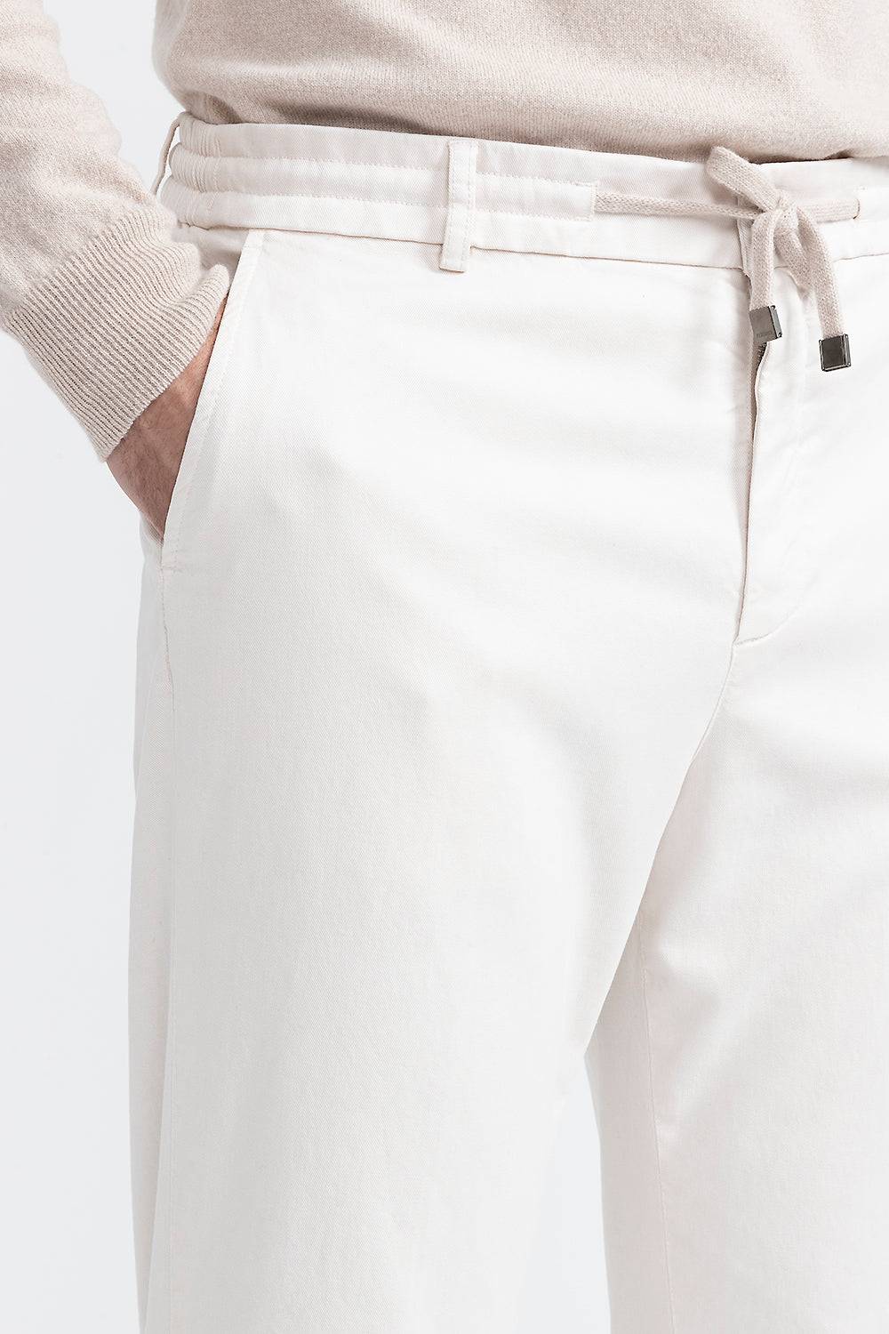 Peserico Pantalone jogger in cotone, seta e tencel Officina
