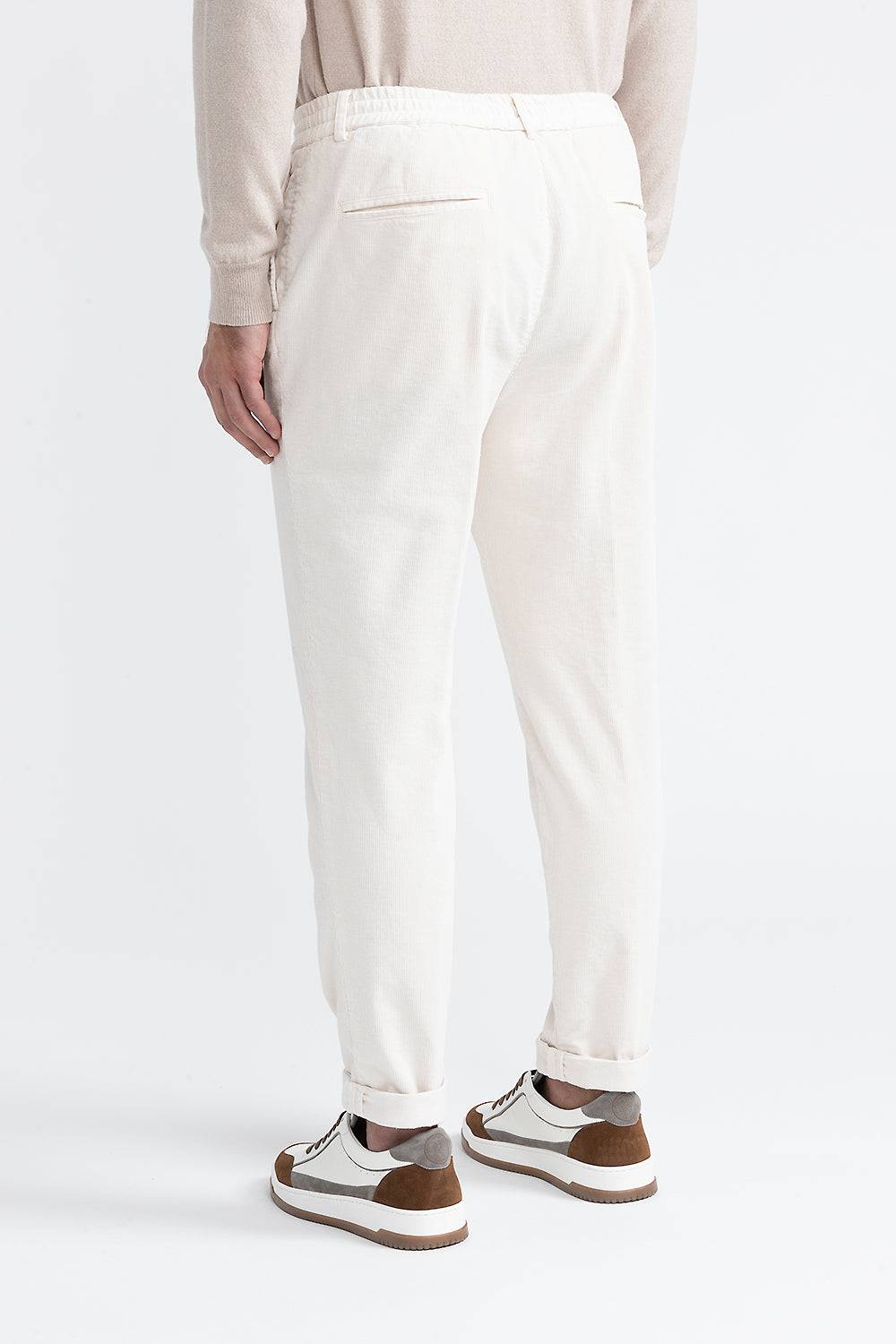 Peserico Pantalone jogger in velluto di cotone Esporta salva