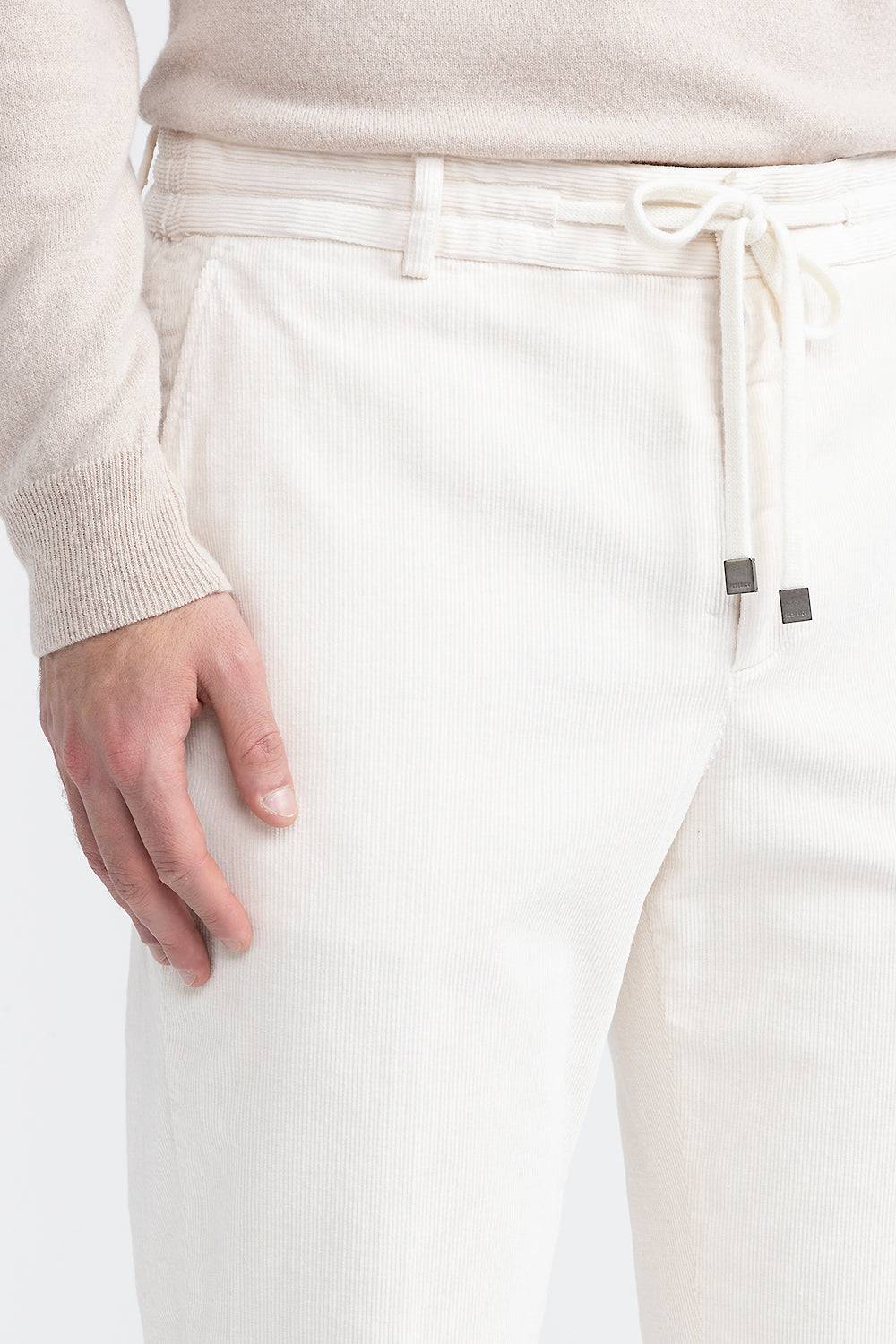 Peserico Pantalone jogger in velluto di cotone Esporta salva