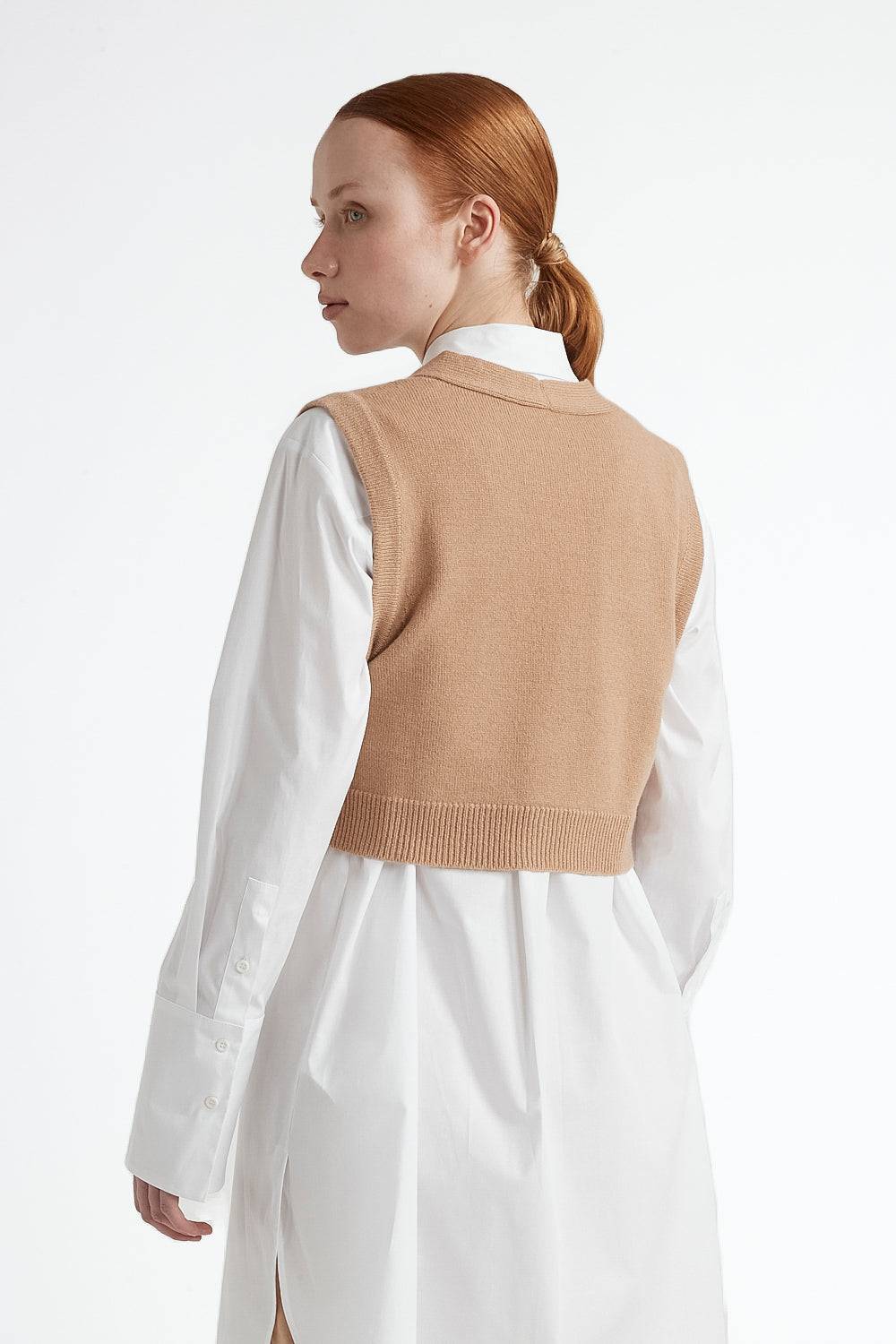Peserico Gilet con bottoni lana merinos extrafine e cashmere Sottocosto
